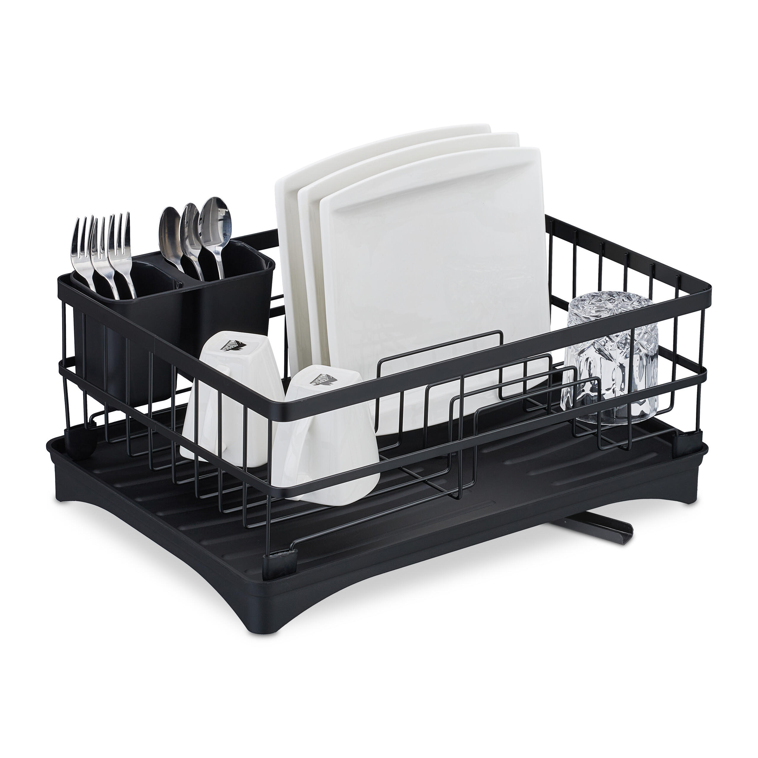 ABTROPFGESTELL - Schwarz, Kunststoff/Metall (42/18/30cm) - Relaxdays