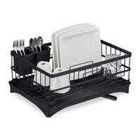 ABTROPFGESTELL - Schwarz, Kunststoff/Metall (42/18/30cm) - Relaxdays