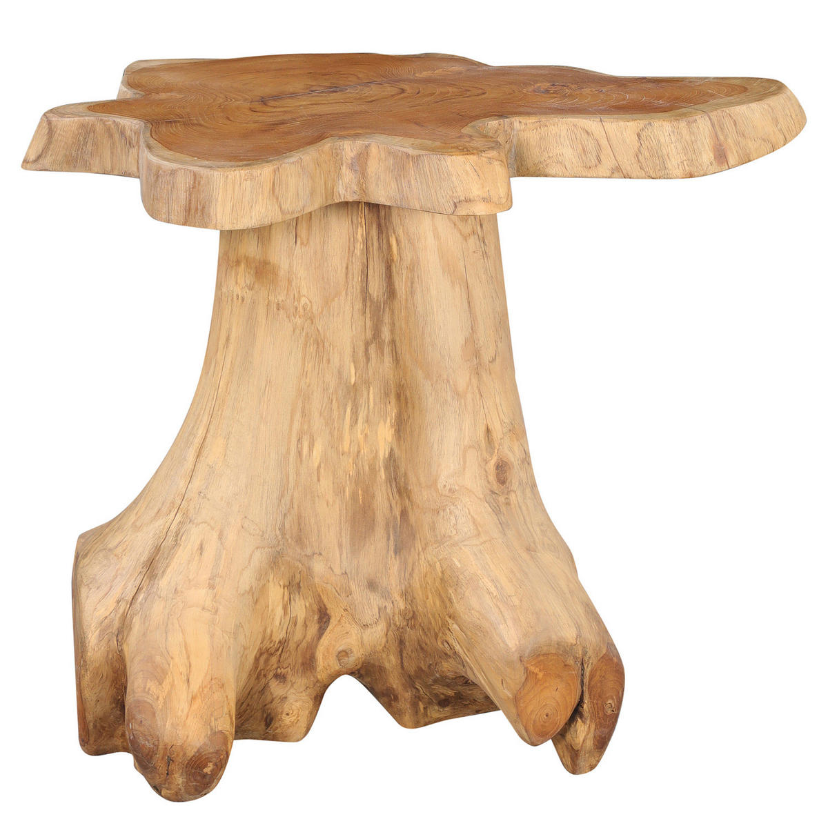 MASSIVER BEISTELLTISCH - Akazie - Akaziefarben, Holz (50/70/59cm) - home24