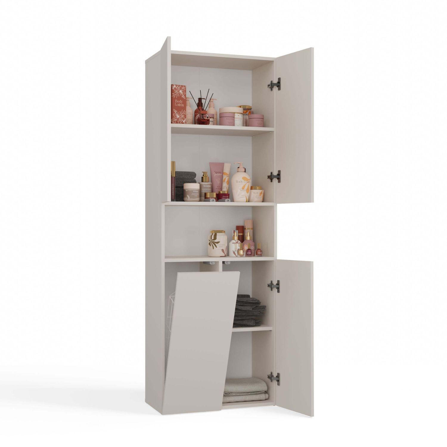 HOCHSCHRANK Billy - Beige, Holzwerkstoff (60/174/30cm) - kommodly