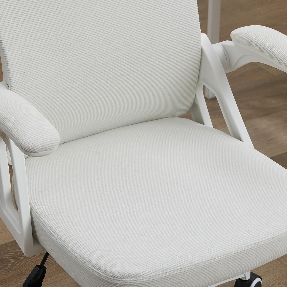 BÜROSTUHL Weiß 58/65/108 cm - Weiß, Metall (58/108/65cm) - PANGIVO