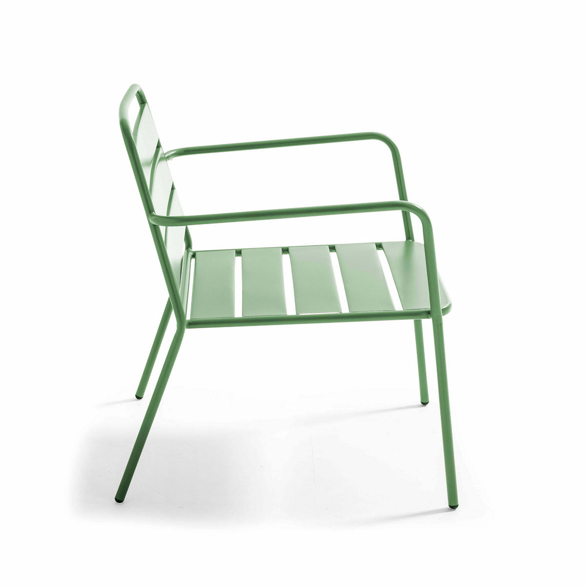 GARTENMÖBEL 5-tlg., Kaktusgrün - Dunkelgrün, Metall - Oviala