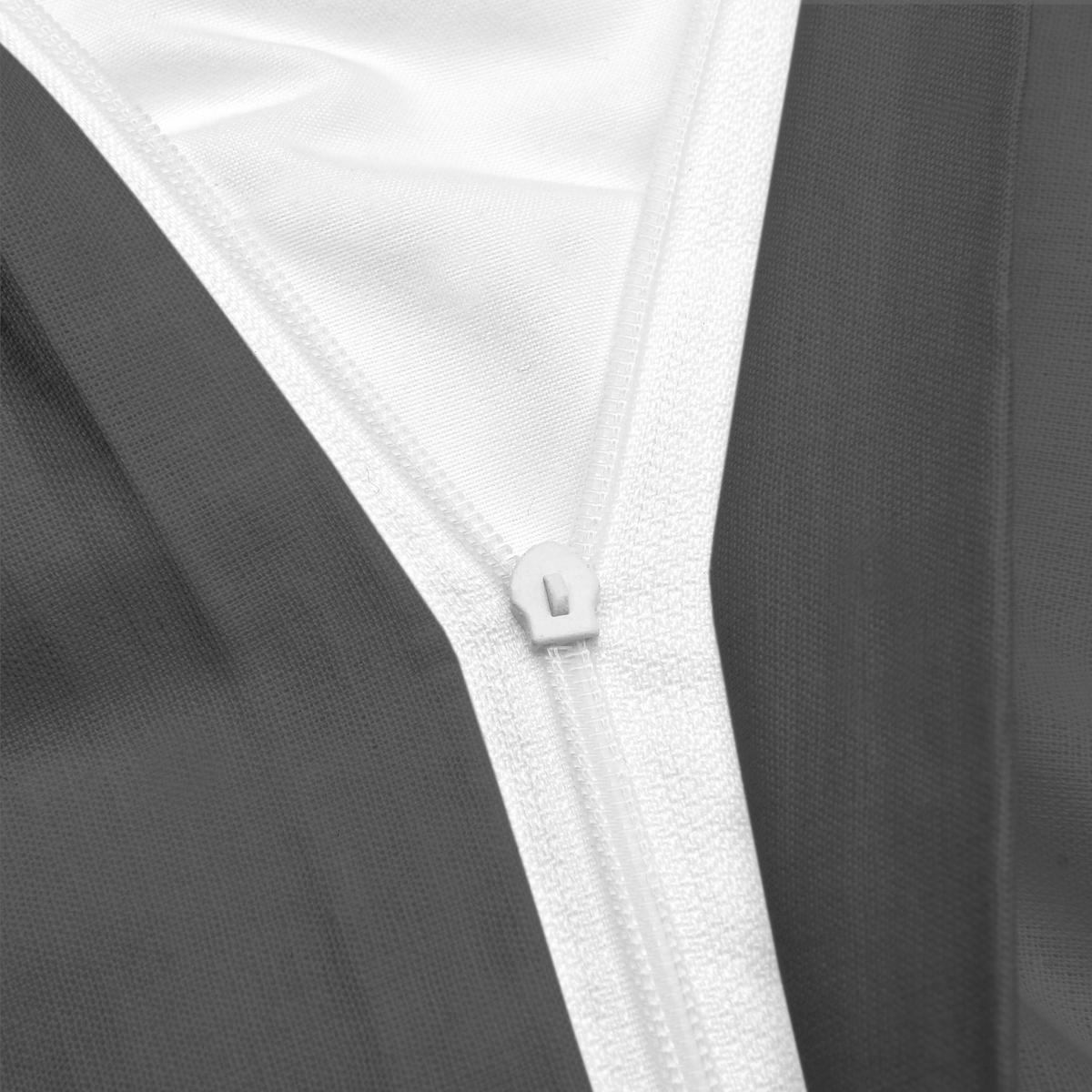 BETTWÄSCHE Julie 155/220 cm + Kissenbezug 80/80 cm Anthrazit Renforcé 2er Set - Anthrazit, Textil (155/220cm)
