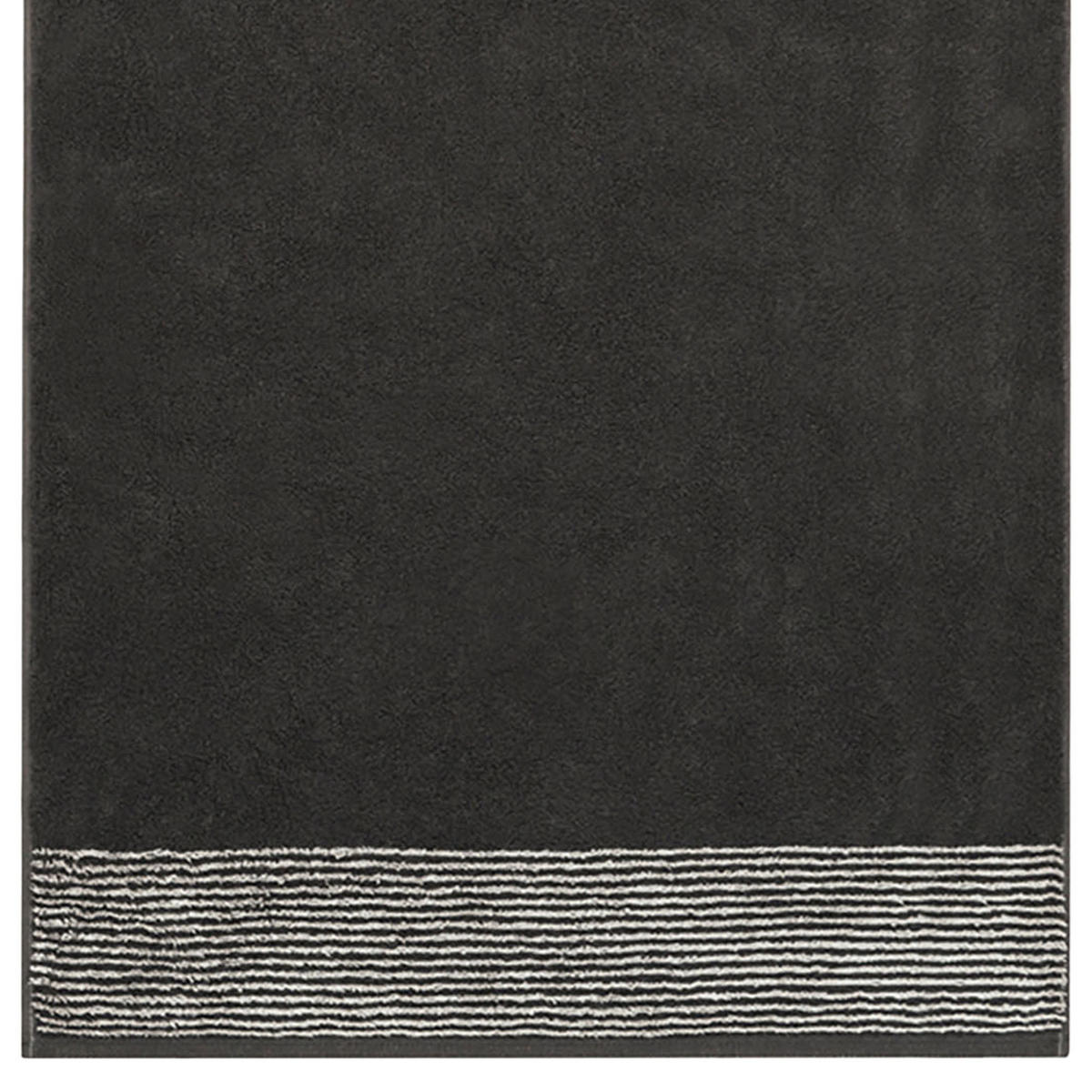 DUSCHTUCH Frottee in Grau 80 x 150 cm - Anthrazit, Naturmaterialien (80/150cm) - Cawoe