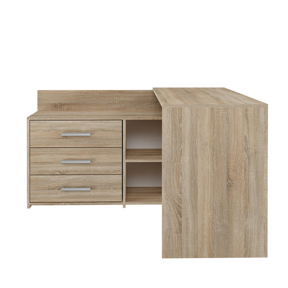 SCHREIBTISCH Eiche Sonoma 120/76/50 - Sonoma Eiche, Holzwerkstoff (50/120/76cm) - RAUMHIRSCH FURNITURE