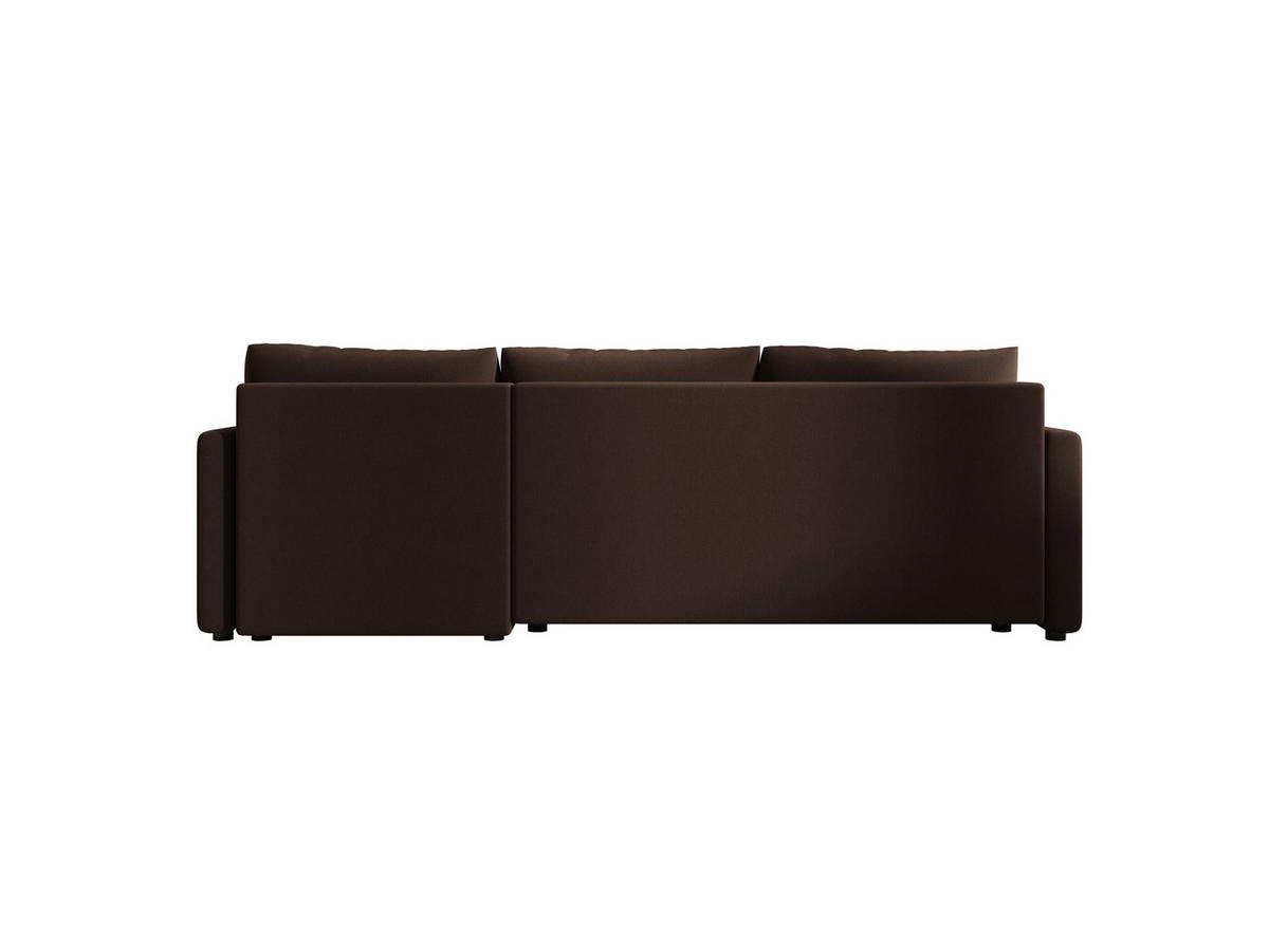 ECKSOFA MOS L BIS Cosmic 800 Rechts mit Schlaffunktion - Braun, Textil (220/143cm) - Bedante