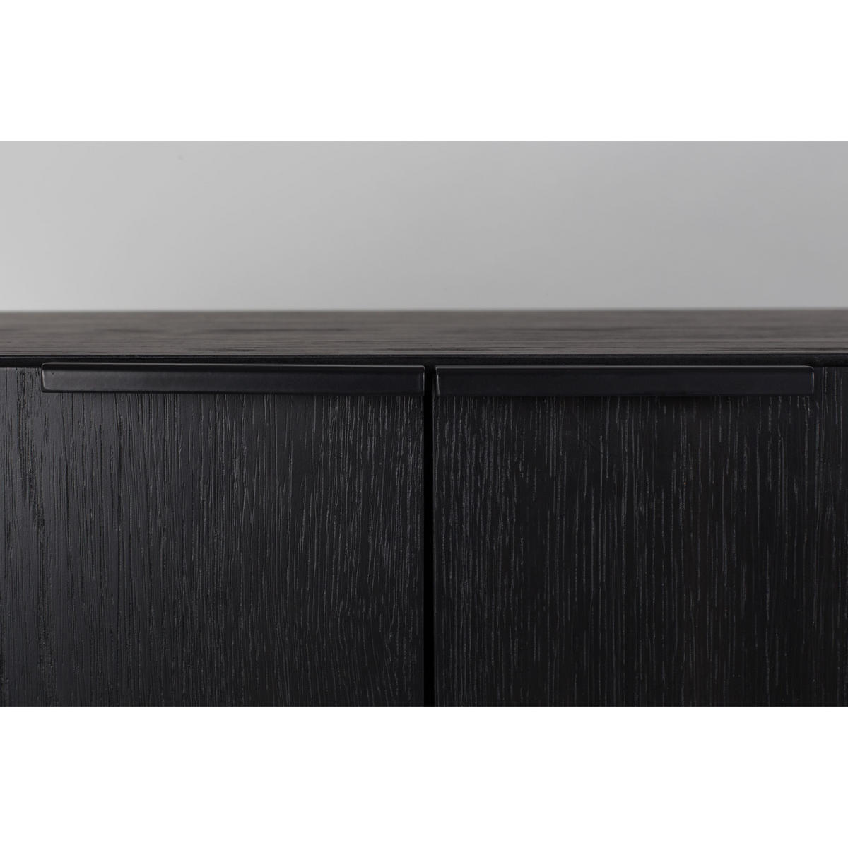 SIDEBOARD Travis Schwarz - Schwarz, Holzwerkstoff (180/70.5/45cm) - Zuiver