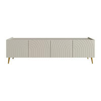 TV-BOARD - 180 x 38 - holz - beige Norsim - Beige, Holz/Metall (180/50/38cm) - Vente-Unique