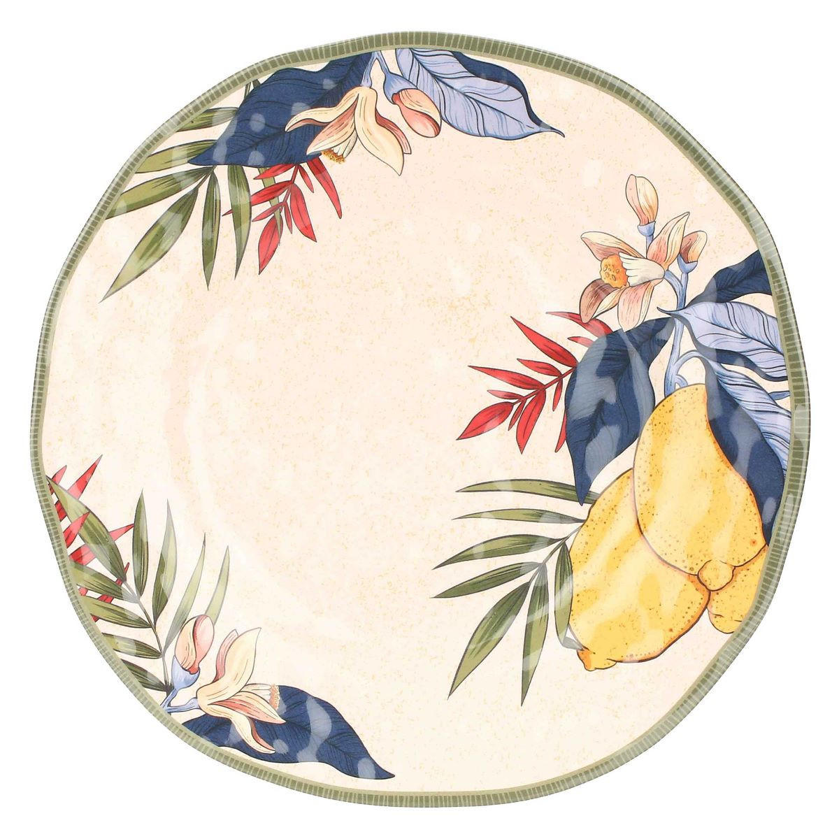 TELLER flach / Speiseteller Ø 27 cm Limu Set mit 2 Stück - Multicolor, Kunststoff (27/3/27cm) - Rose & Tulipani