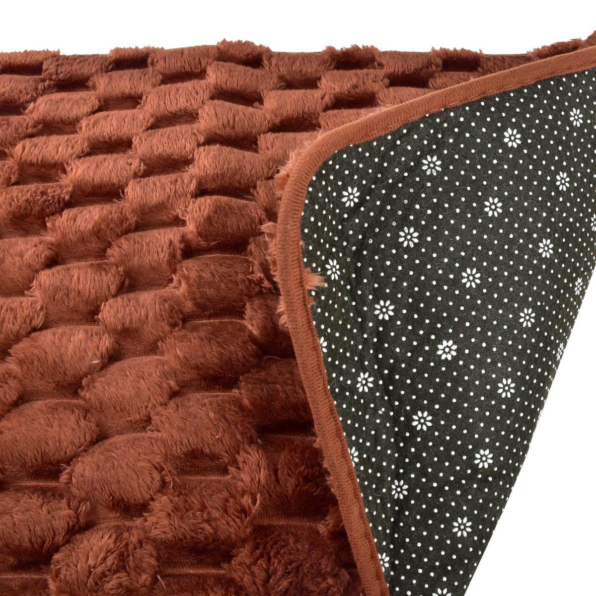 BADTEPPICH Zac Braun 80/50/2 cm Textilien - Braun, Textil (50/80cm) - Mondex