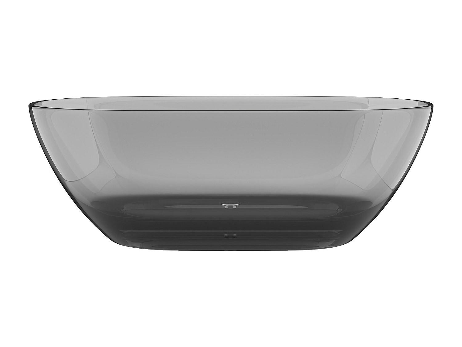 FREISTEHENDE Badewanne - 1 Person - harz - grau Spavo - Grau, Kunststoff (160/56/72cm) - Vente-Unique