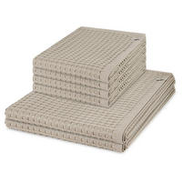 FROTTIERSET Piquee 6-teilig - Beige, Textil (50/100cm) - MÖVE