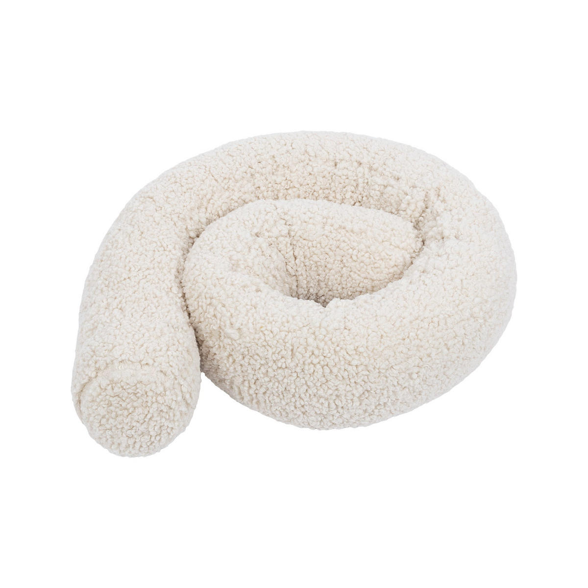 BETTUMRANDUNGSSCHUTZ Bettschlange aus Teddystoff, 200 cm, Beige-Creme - Creme, Textil - MeowBaby