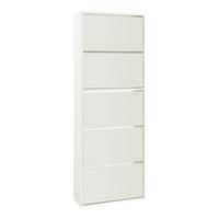 SCHUHKIPPER Lund - Weiß, Holzwerkstoff (24/169/60cm) - [en.casa]