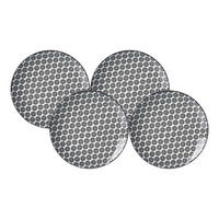DESSERTTELLER Takeo Circles schwarz-weiß ø 21,5 cm 4er Set - Schwarz/Weiß, Keramik (21.5cm) - Ritzenhoff Breker