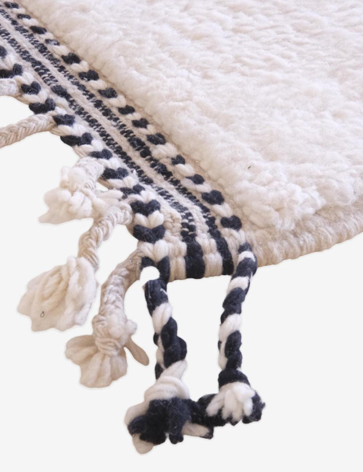BERBERTEPPICH elegantes Design aus reiner Wolle 300x 400 cm - Schwarz, Naturmaterialien (300/400cm) - AFK Living