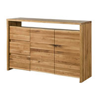 SIDEBOARD Wildeiche 150x45x96 natur geölt PURE OAK #104 - Braun, Holz (150/96/45cm) - Massivmoebel24
