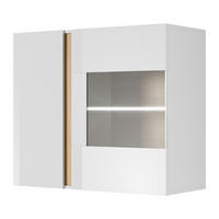 VITRINE ANDEBU WIT1 ABS-Kante Weiß Weiß - Weiß, Glas/Holzwerkstoff (96/82/40cm) - Komodee