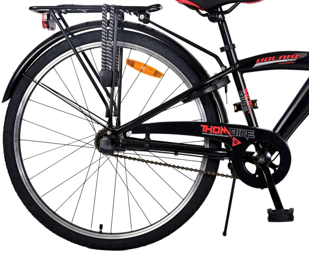 KINDERFAHRRAD Thornbike - Jungen - 26 Zoll - Rücktritt + Handbremse - 3 Gänge - Rot - Rot, Metall (77cm) - TPFSports