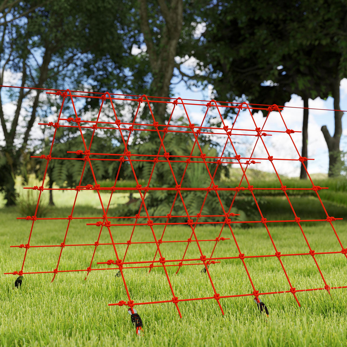 NINJA SLACKLINE SET DE-09910 Rot - Rot, Holz (300/1000cm) - ComfortXL