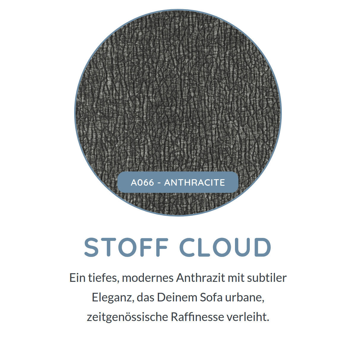 BIGSOFA Vannes Chenille Grau 272/134/68 cm - Anthrazit, Kunststoff/Textil (272/68/134cm) - foamnova