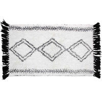 BADEMATTE Freya 50/80 cm - Schwarz, Naturmaterialien (80/50cm) - Douceur d´intérieur