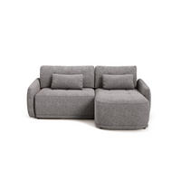 ECKSOFA Krabi Grau, mit Schlaffunktion - Grau, Holzwerkstoff (240/167cm) - Bettso