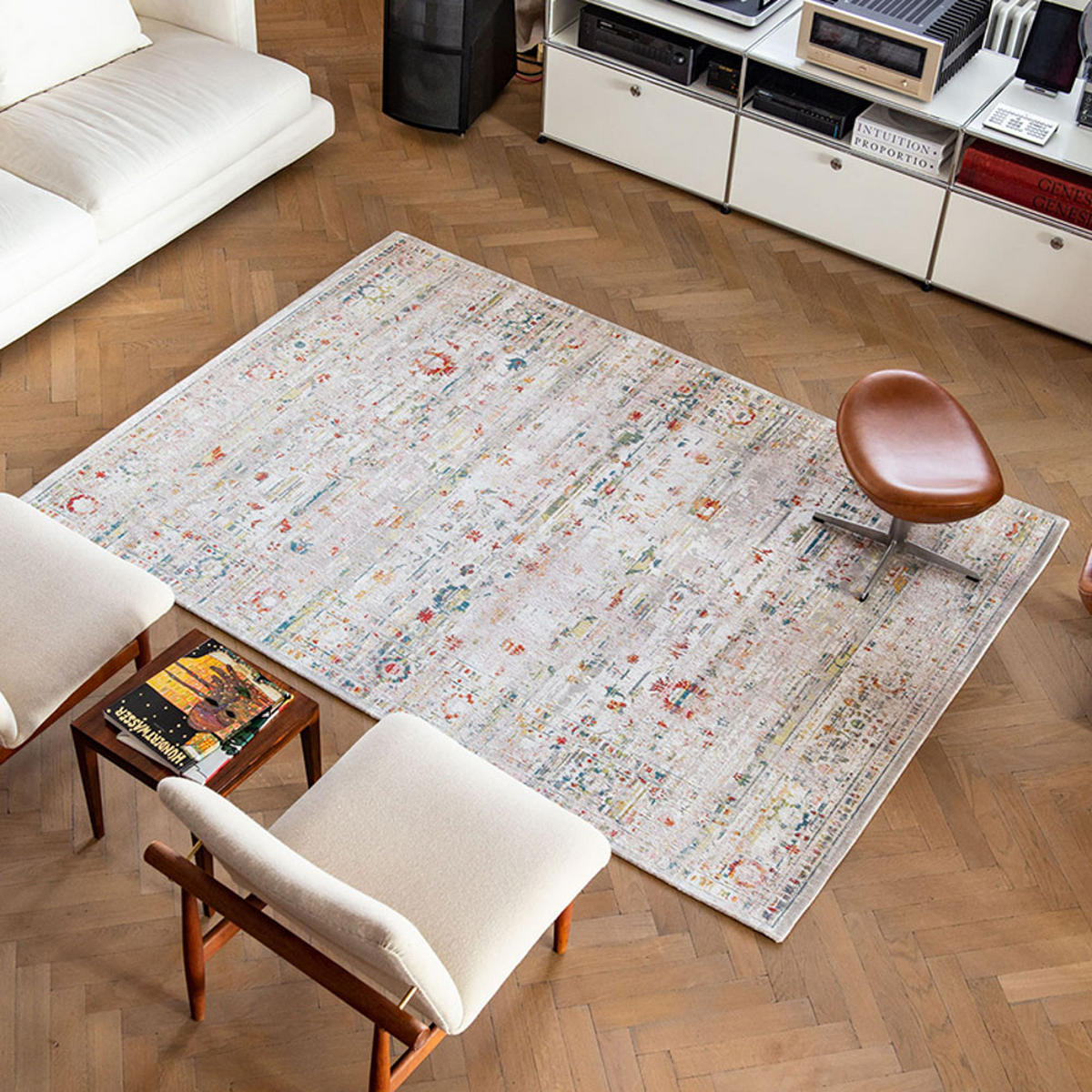 TEPPICH Turkish Delight Antiquarian Ushak 140/200 cm - Beige, Textil (140/200cm) - Louis De Poortere