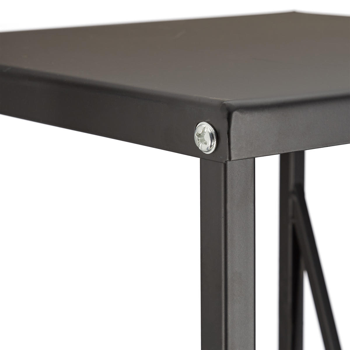 KAMINHOLZREGAL - Schwarz, Metall (34/111.5/34cm) - Relaxdays