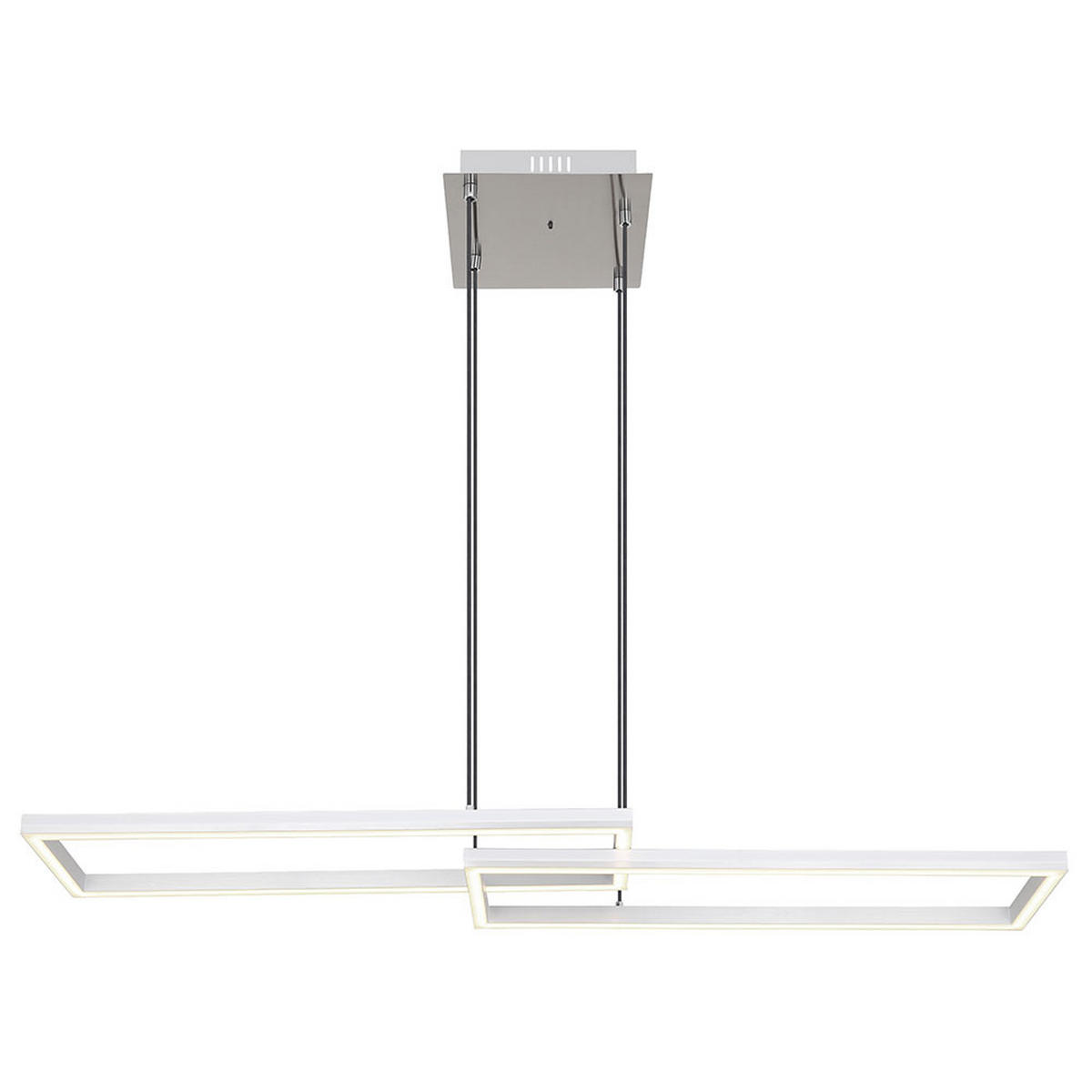 LED DECKENLEUCHTE Salmos Silber - Silberfarben, Metall (119.5/25.5/120cm) - Globo Lighting