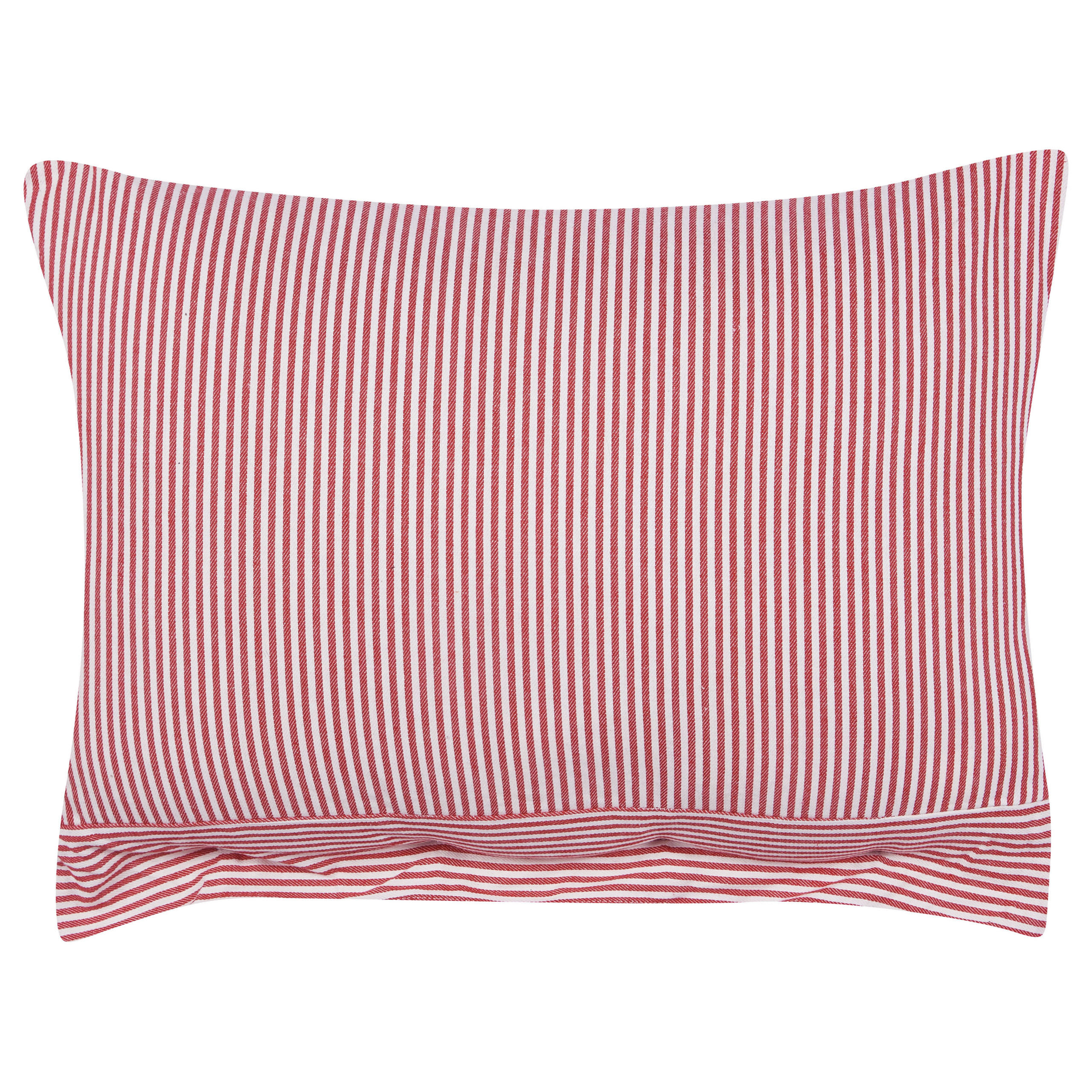 DEKOKISSEN Rot 40/60 cm Aalita - Rot/Weiß, Textil (40/60/12cm) - Beliani