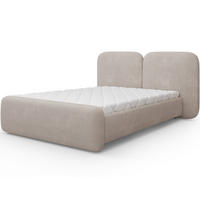 POLSTERBETT Ollival 140x200 cm mit Bettkasten und Metallrahmen – Modernes Designbett ohne Matratze - Beige, Kunststoff (140/200cm) - Wohnideebilder