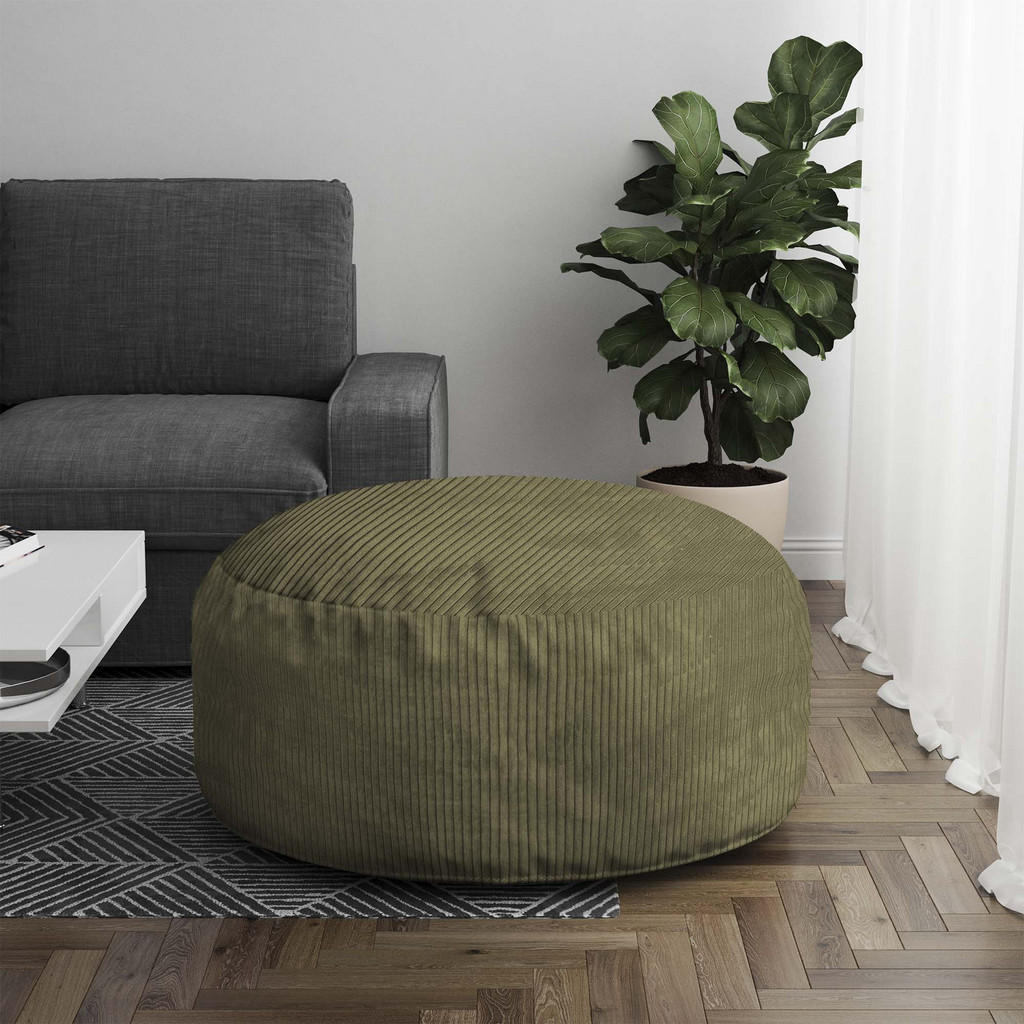 Thumbnail - Dreamroots Sitzsack, Olivgrün, Grün, Waldgrün, Textil, 70x40x70 cm, Oeko-Tex® Standard 100, Wohnzimmer, Hocker, Poufs