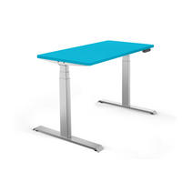 SCHREIBTISCH elektrisch höhenverstellbar REC | 140x60 cm | Blau - Blau, Metall (140/60/60cm) - Schaff