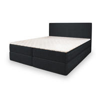 BOXBETT PELLIO 160x200 cm mit Matratze und Topper - Schwarz - Schwarz, Holz (160/200cm) - MASSENO