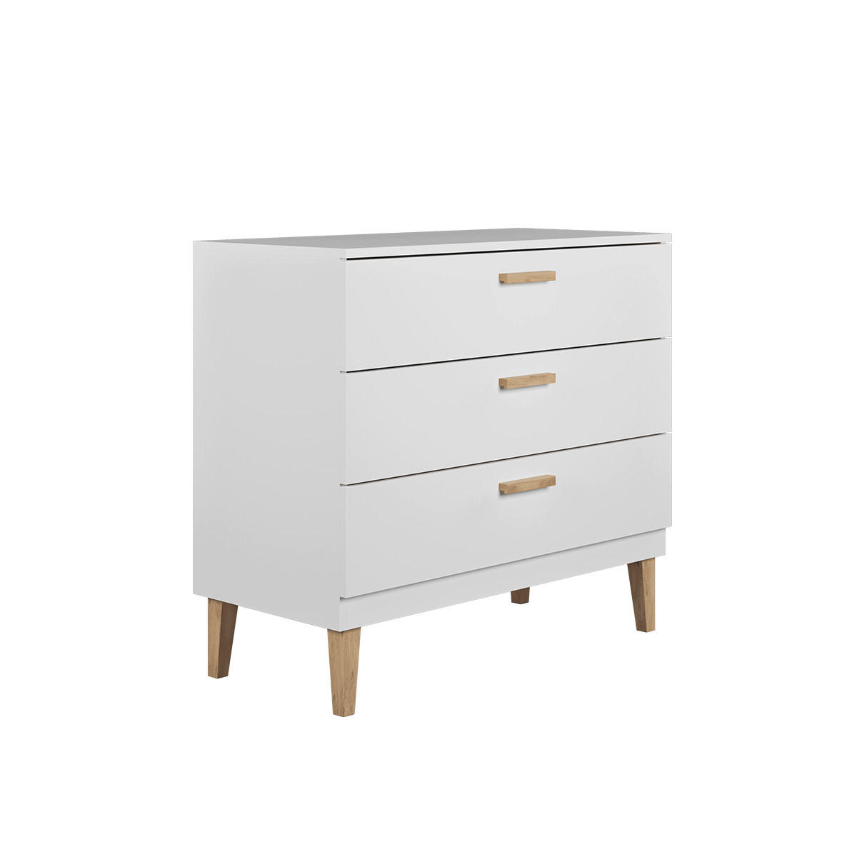 SOBA ZA BEBE 2-dijelniKubi Bijeli - bijela, drvni materijal (100/47/90cm) - Petits-meubles