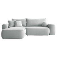 ECKSOFA Sandby - Schwarz/Grau, Holz/Kunststoff (283/168cm) - MIRJAN24
