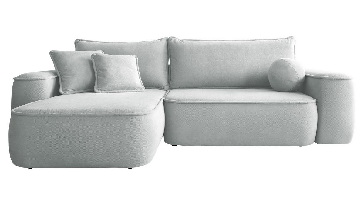 ECKSOFA Sandby - Schwarz/Grau, Holz/Kunststoff (283/168cm) - MIRJAN24
