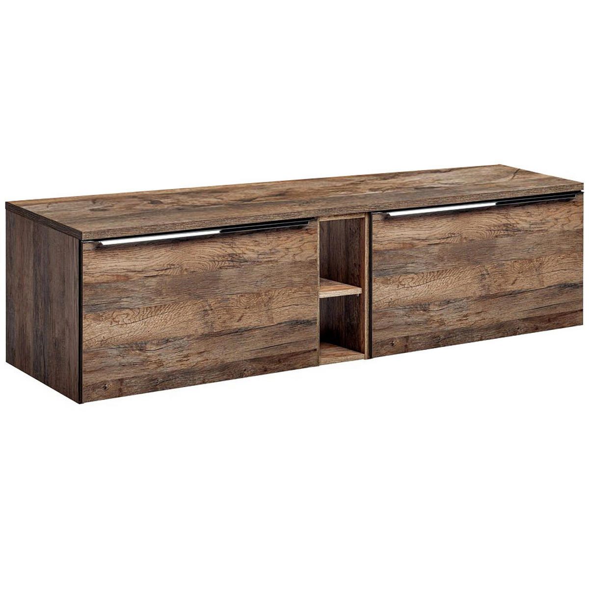 WASCHBECKENSCHRANK Puebla-56 - Braun, Holzwerkstoff (180/49/46cm) - Lomado