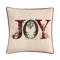 KISSENBEZUG Jolino, 45x45cm, Weiß, Weihnachten Kissenhülle, Weihnachtsdeko, Christmas, Weihnachtsmotiv Sofakissen Dekokissenbezuge - Weiß, Kunststoff (45/45cm) - home&you