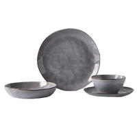 TAFELSERVICE AARHUS 16tlg. GRAU 4 PERSONEN - Grau, Keramik (31/30/41cm) - Mulex