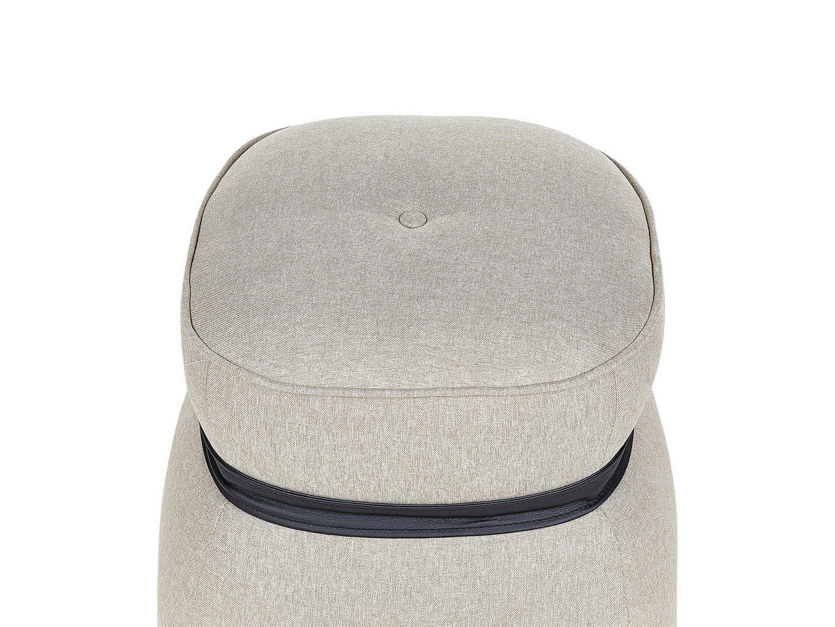 POUF Beige Monterey - Beige, Textil (45/44/45cm) - Beliani