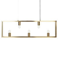 HÄNGELEUCHTE Bayas 4/100/127 cm - Messingfarben, Metall (4/100/127cm) - Beliani