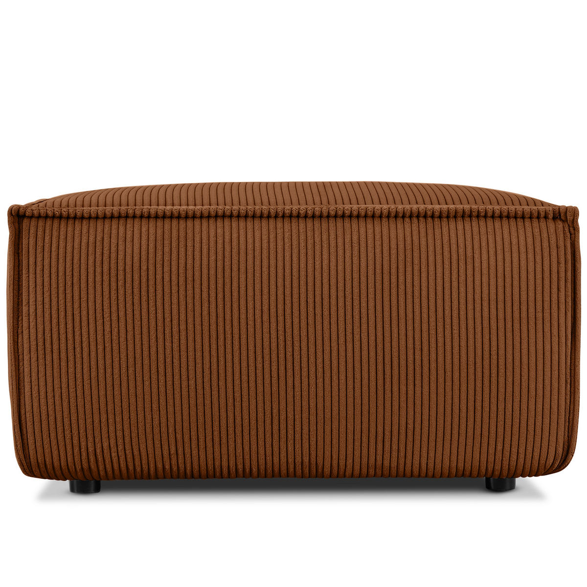 SITZPOUF NAPI gefederte Sitzfläche, rot - Rot/Schwarz, Textil (83/45/83cm) - KONSIMO®