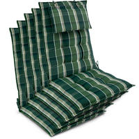 HOCHLEHNER Sun-HL 119x50x8cm Grün-Kariert (5tlg) - Dunkelgrün, Textil (50/120cm) - Beautissu 