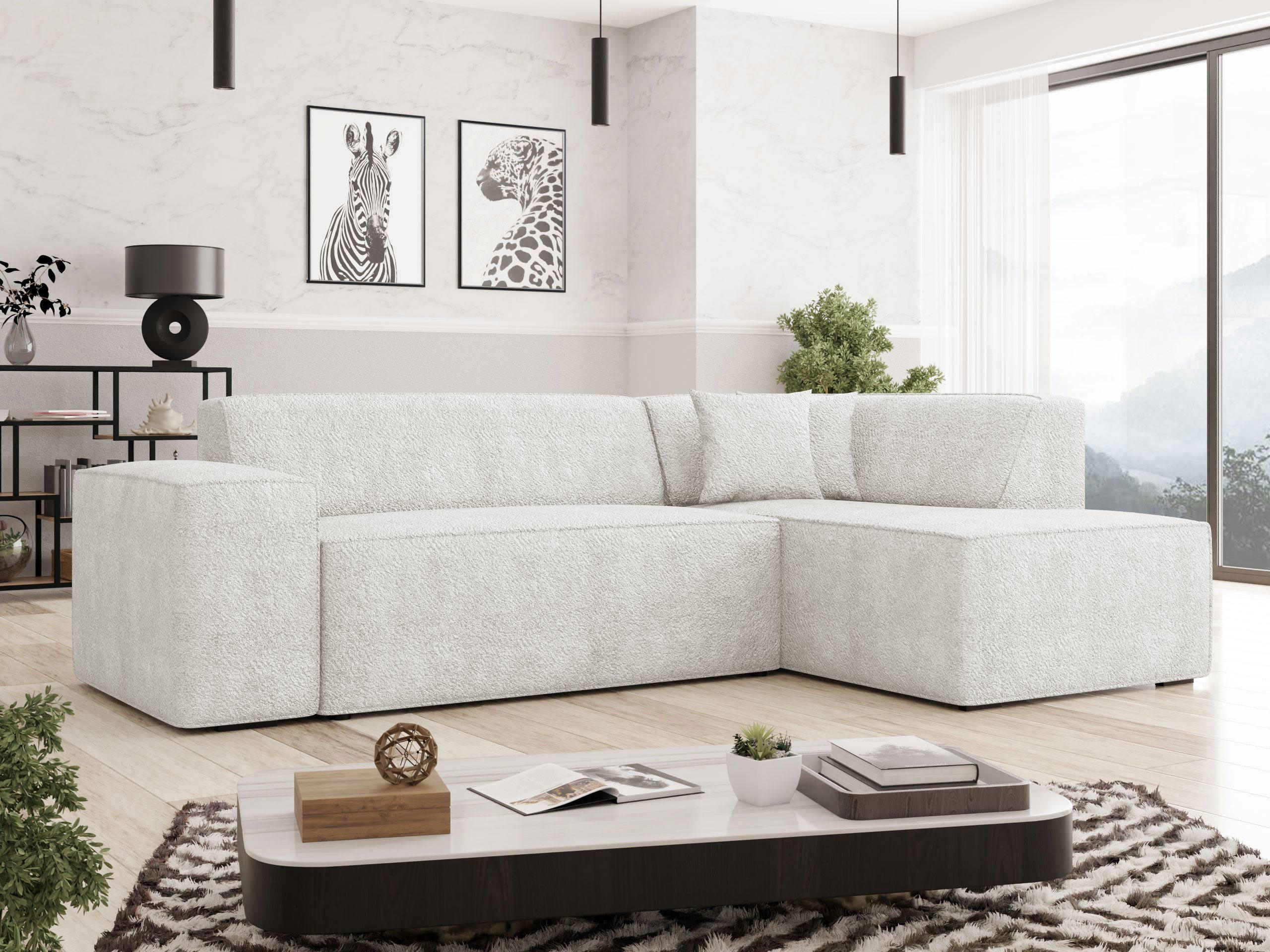 ECKSOFA Lordin, Seite: Rechts - Naturfarben, Holz/Textil (267/205cm) - MIRJAN24