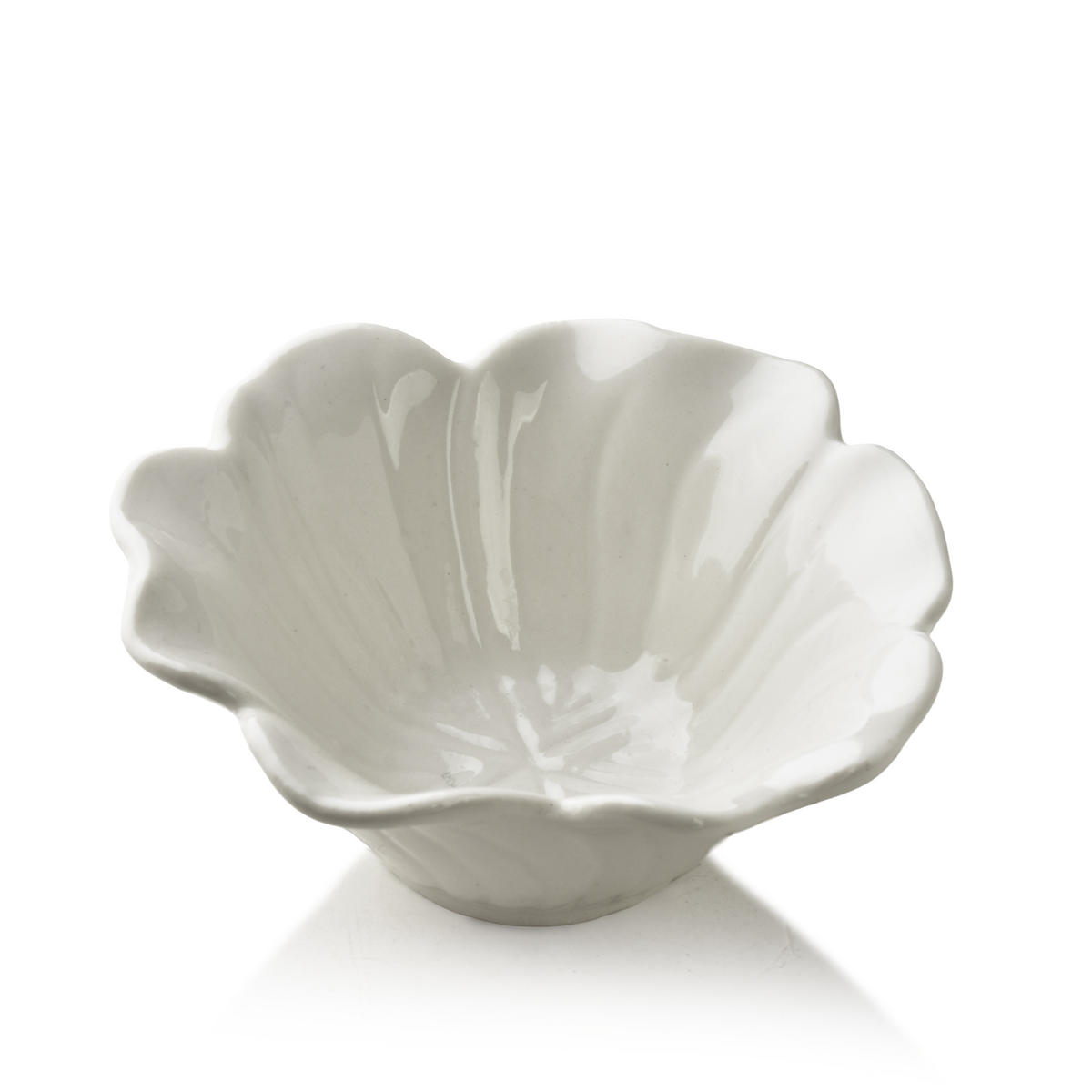 SCHALE Basic weiß 10/10/4 cm Porzellan - Weiß, Keramik (5cm) - Mondex