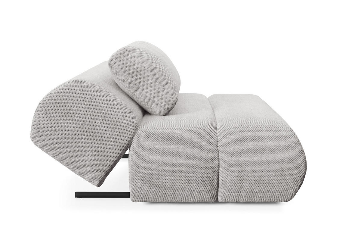 SESSEL ATOMO, Modern Polstersessel Loungesessel, Velours-Stoff Hellgrau - Hellgrau, Holz/Metall (98/82/134cm) - MASSENO