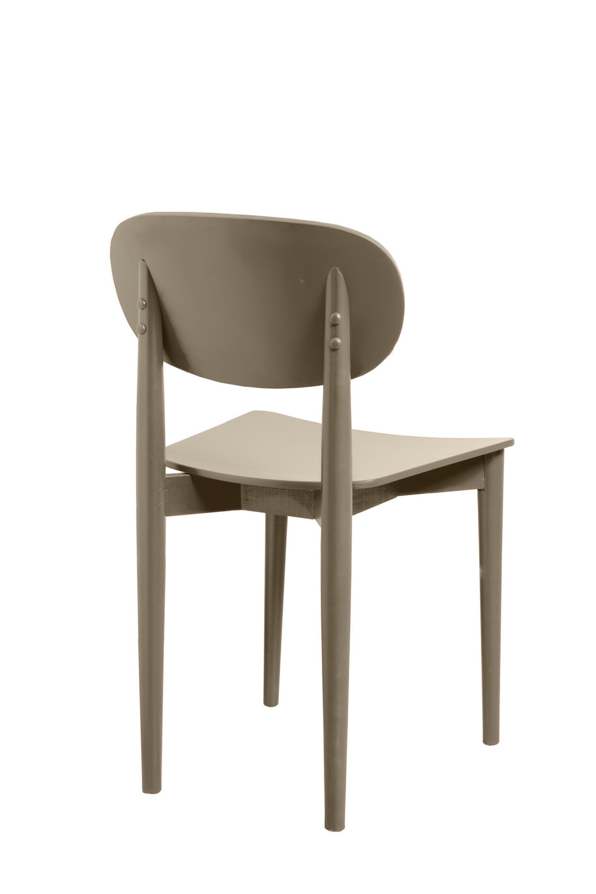 STUHL aus massivem Buchenholz in taupe SANDRO - Taupe, Holz (43/80/50cm) - RNT By Really Nice Things