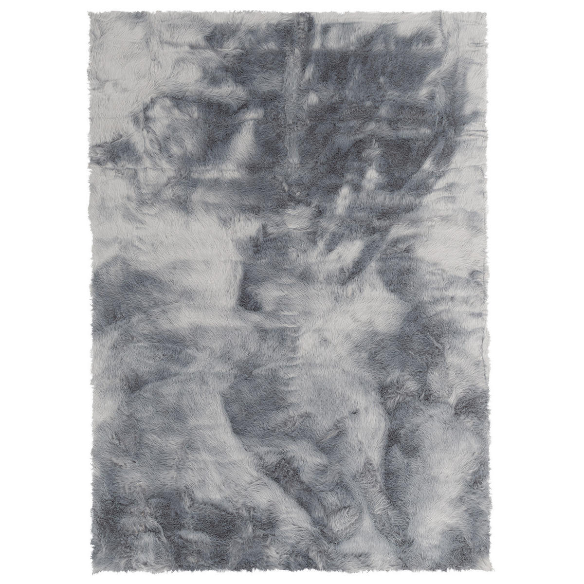 LUXUS SUPER SOFT FELLTEPPICH ASPEN MELIERT - Grau, Textil (140/180cm) - Pergamon
